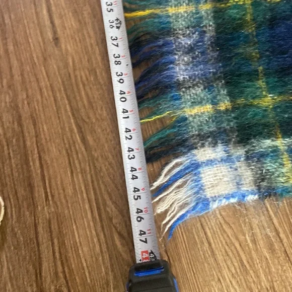 Creagaran Scotland Mohair Wool Throw Blanket 47x33 plaid wrap shawl scarf - Picture 5 of 6